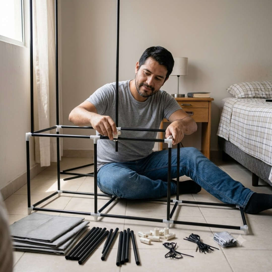 🏠Armario Ropero Portátil 3 Puertas - ÚLTIMO DÍA CON PRECIO ESPECIAL🔥