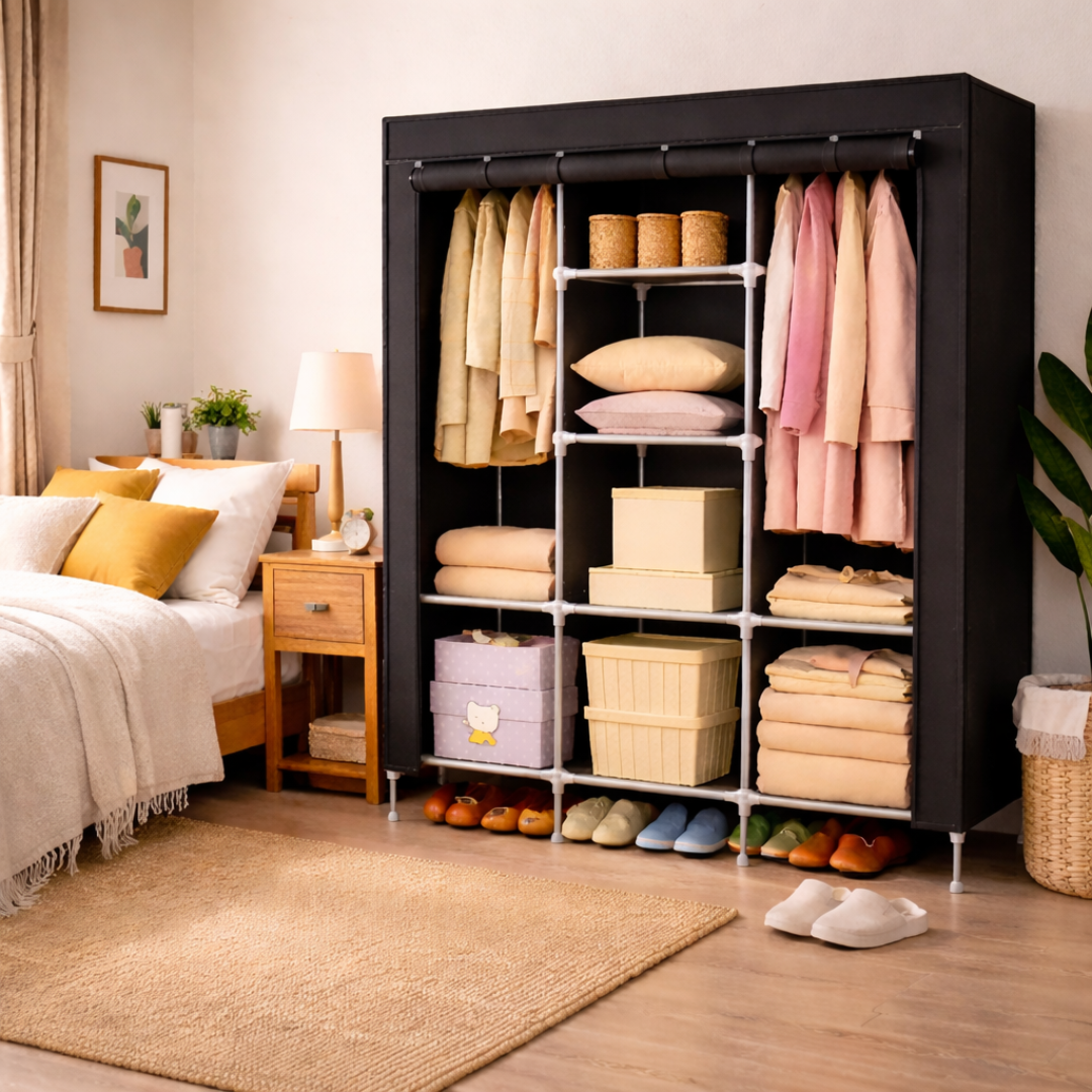🏠Armario Ropero Portátil 3 Puertas - ÚLTIMO DÍA CON PRECIO ESPECIAL🔥