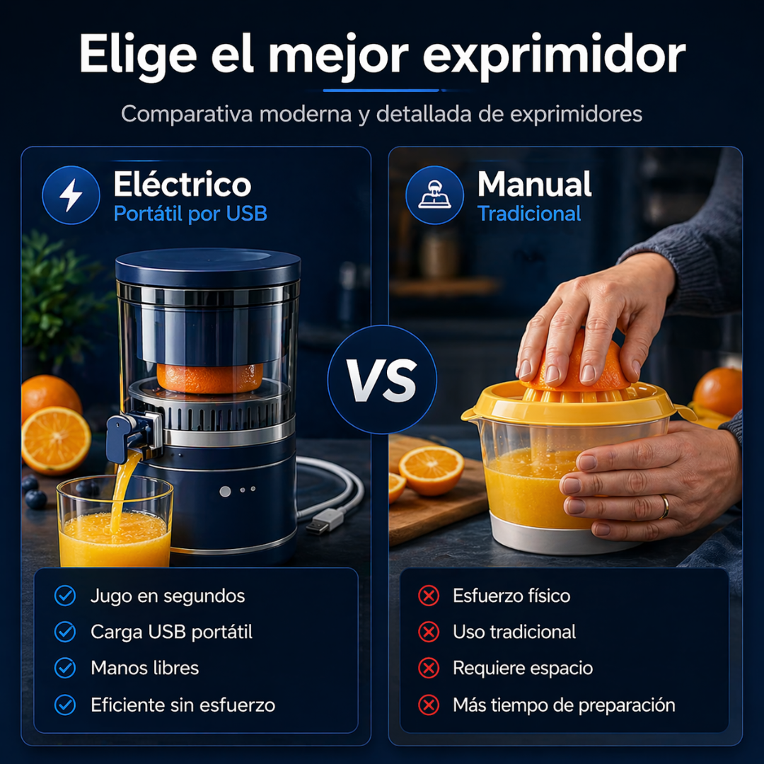 🍊 JuiceGo Exprimidor Portátil USB + Zumo Rápido y Sin Esfuerzo ⚡